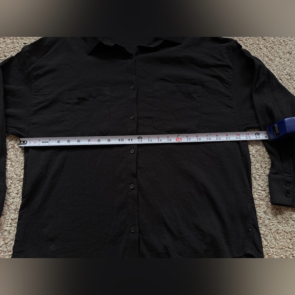 Z Supply 100% Cotton Button Up Shirt Sz M/L - Picture 4 of 11